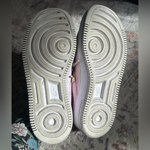 Nike Beige and Light Pink Air Force 1’s - Picture 5 of 6